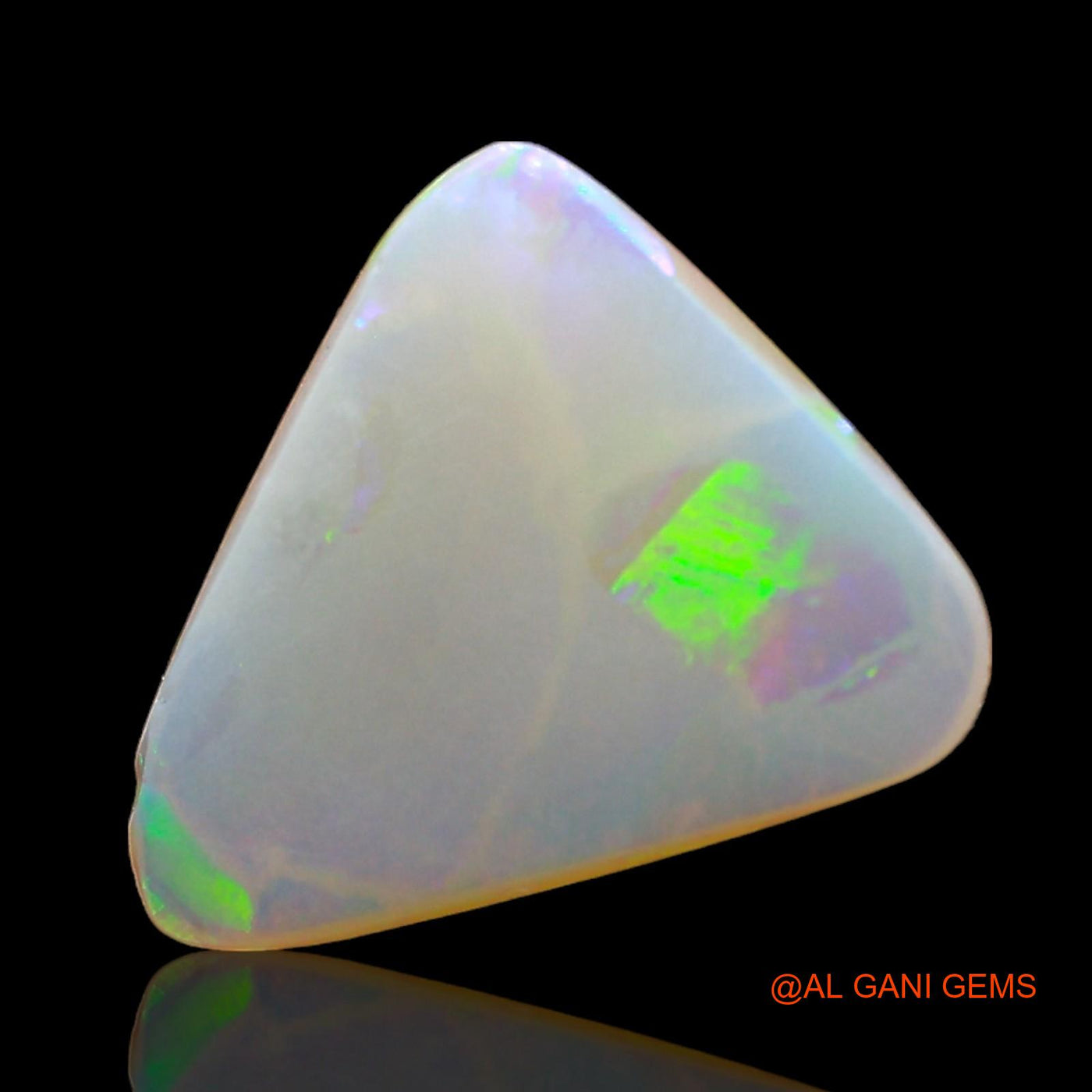 1.00 Cts Unheated Australian Fire Opal Loose Gemstone Trillion Cabochon Natural 12x10x2 mm AD-555