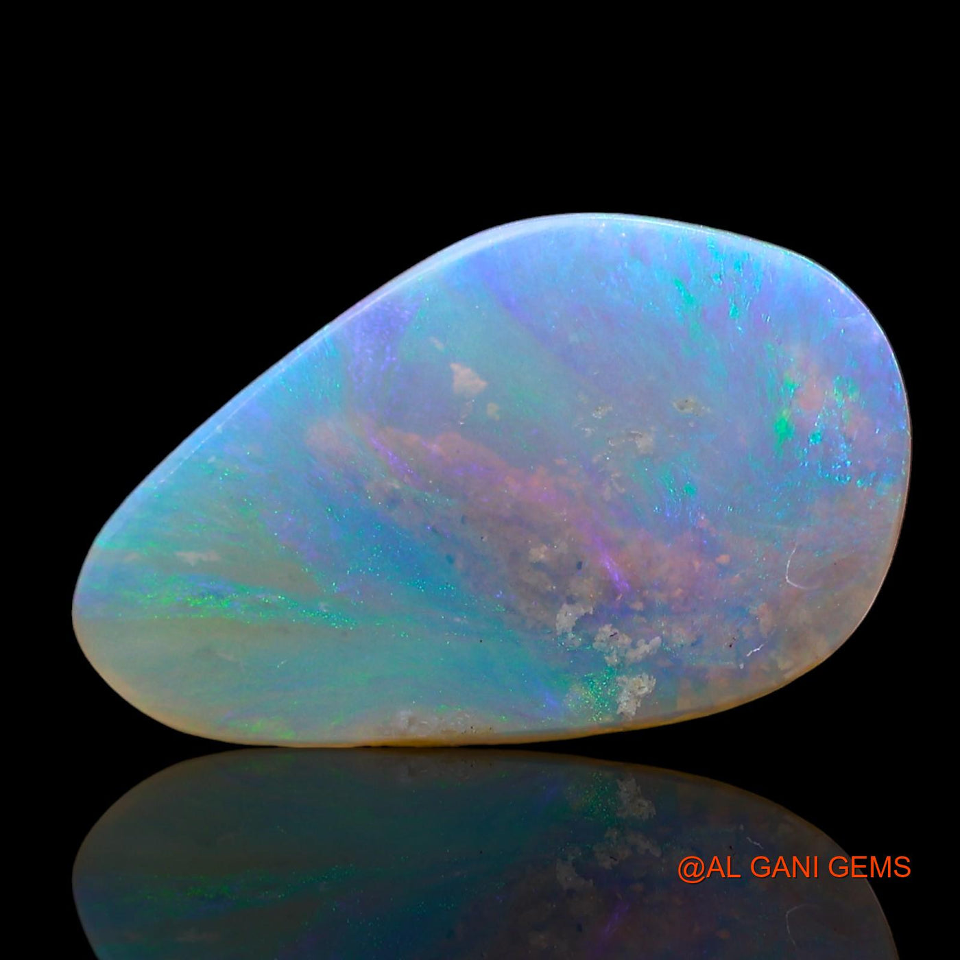 Natural Fire Opal Gemstone 2.00 Cts Loose Fancy Cabochon From Australia 14x9x2 mm AD-556