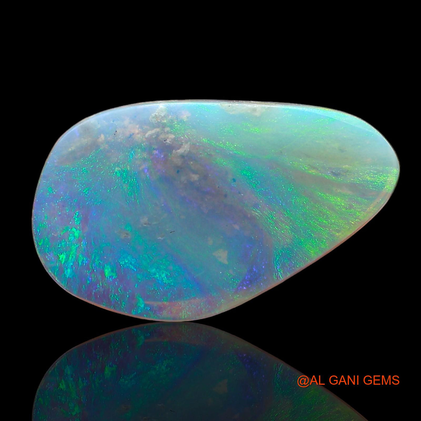 Natural Fire Opal Gemstone 2.00 Cts Loose Fancy Cabochon From Australia 14x9x2 mm AD-556