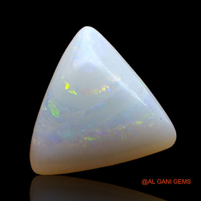 Natural Fire Opal Gemstone 2.00 Cts Loose Trillion Cabochon From Australia 11x11x3 mm AD-557