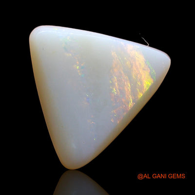 Natural Fire Opal Gemstone 2.00 Cts Loose Trillion Cabochon From Australia 11x11x3 mm AD-557