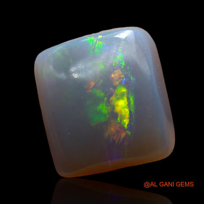 Natural Fire Opal Gemstone 3.00 Cts Loose Square Cabochon From Australia 11x10x4 mm AD-558