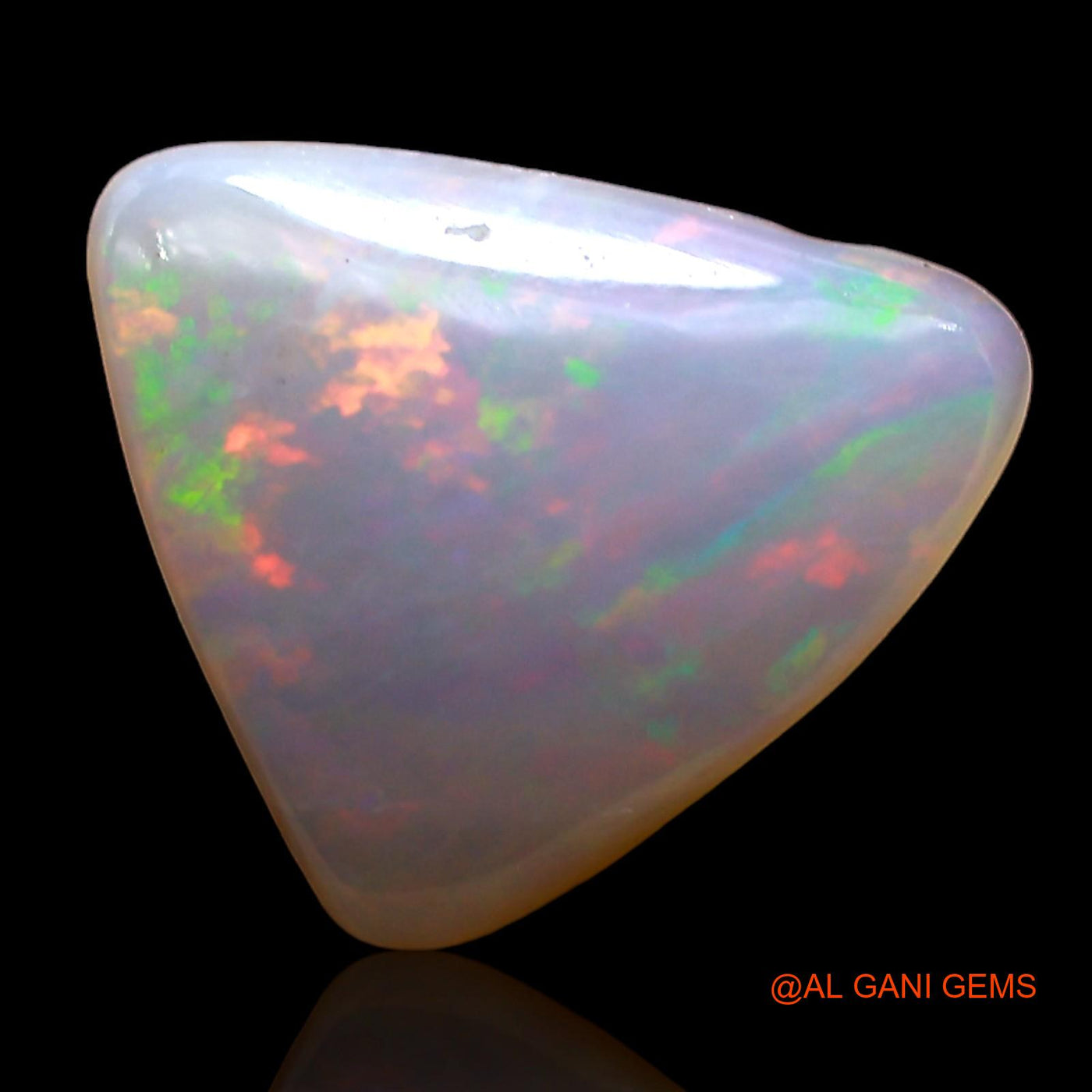 2.00 Cts Natural Australian Fire Opal Loose Gemstone Trillion Cabochon 11x10x3 mm AD-559