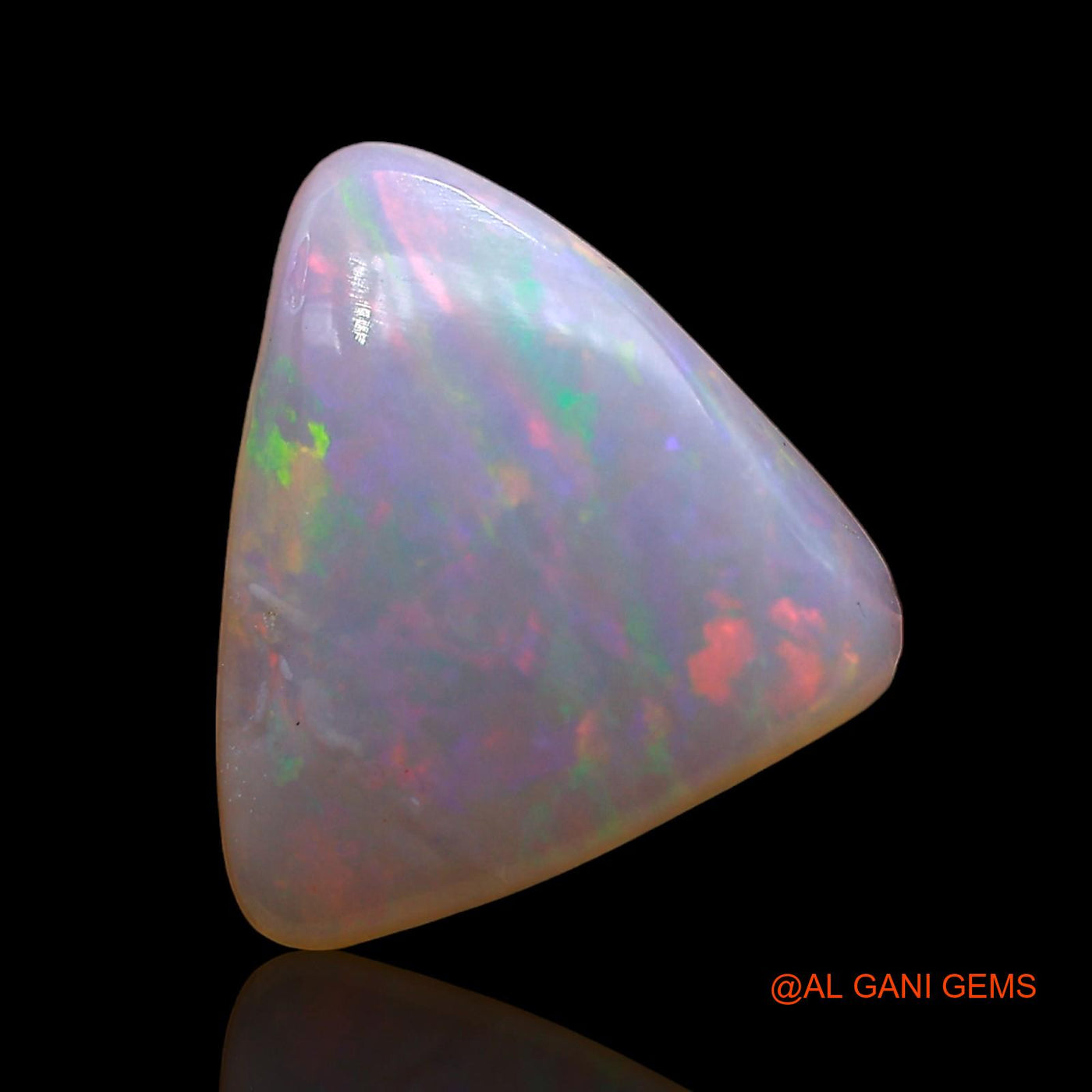 2.00 Cts Natural Australian Fire Opal Loose Gemstone Trillion Cabochon 11x10x3 mm AD-559