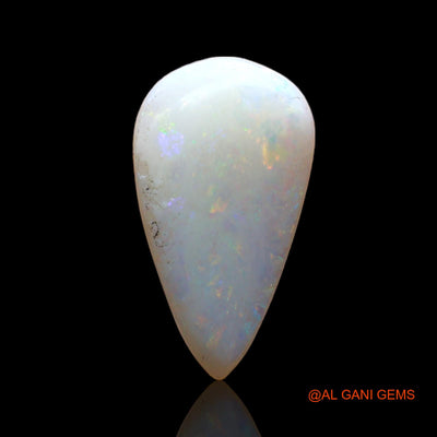 2.00 Cts Natural Australian Fire Opal Loose Gemstone Pear Cabochon 16x9x3 mm AD-55