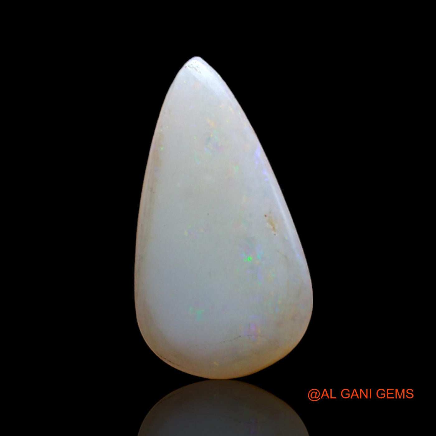 2.00 Cts Natural Australian Fire Opal Loose Gemstone Pear Cabochon 16x9x3 mm AD-55