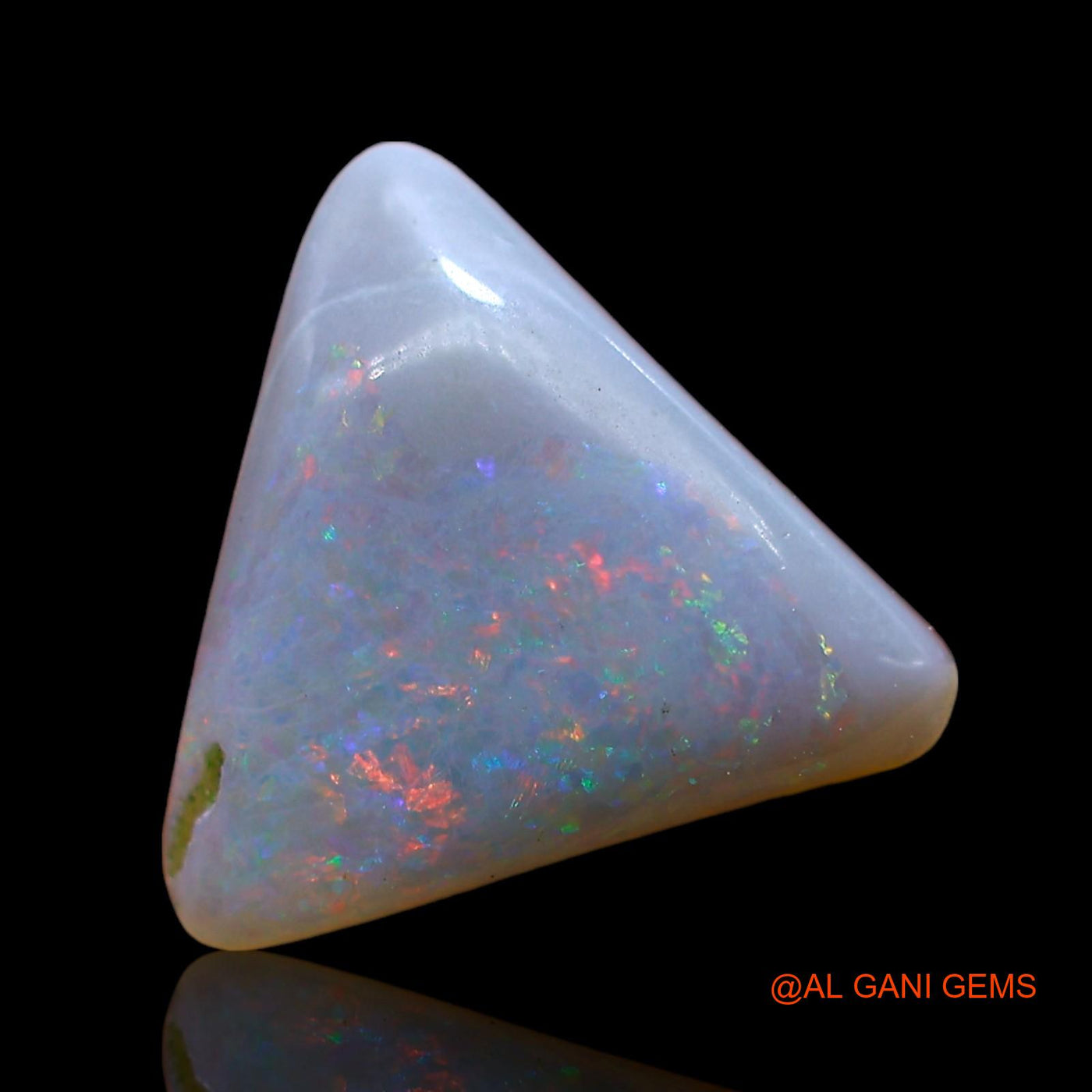 1.00 Cts Natural Australian Fire Opal Trillion Cabochon Loose Gemstone For Jewelry 10x10x2 mm AD-560