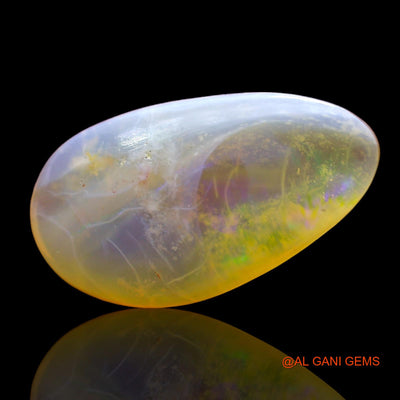 2.00 Cts Natural Australian Fire Opal Fancy Cabochon Loose Gemstone For Jewelry 14x8x3 mm AD-561