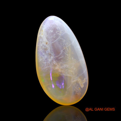 2.00 Cts Natural Australian Fire Opal Fancy Cabochon Loose Gemstone For Jewelry 14x8x3 mm AD-561