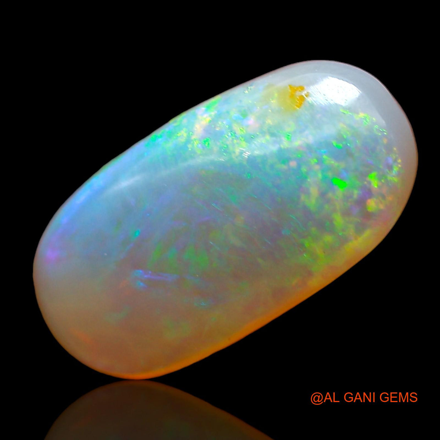 2.00 Cts Natural Australian Fire Opal Loose Gemstone Oval Cabochon 14x7x3 mm AD-562