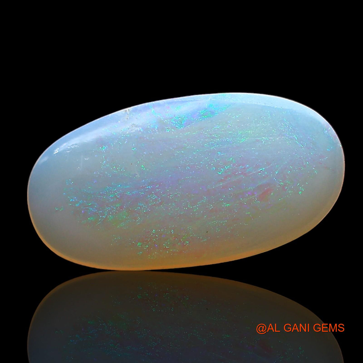 1.00 Cts Natural Australian Fire Opal Loose Gemstone Oval Cabochon 14x7x2 mm AD-563