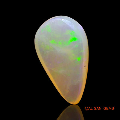 3.00 Cts Natural Australian Fire Opal Loose Gemstone Pear Cabochon 14x8x4 mm AD-566