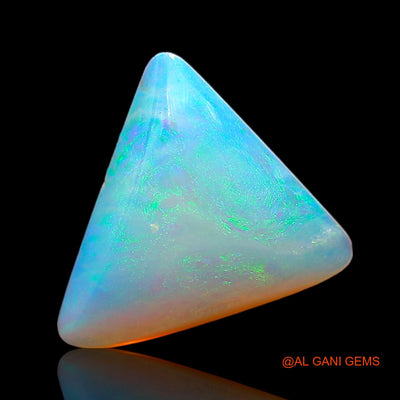Natural Fire Opal Gemstone 2.00 Cts Loose Trillion Cabochon From Australia 11x10x3 mm AD-567