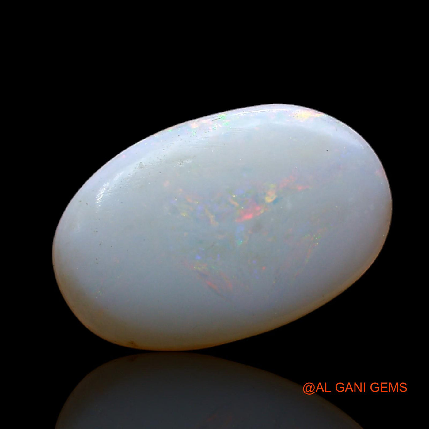 Natural Fire Opal Gemstone 3.00 Cts Loose Oval Cabochon From Australia 15x10x3 mm AD-56