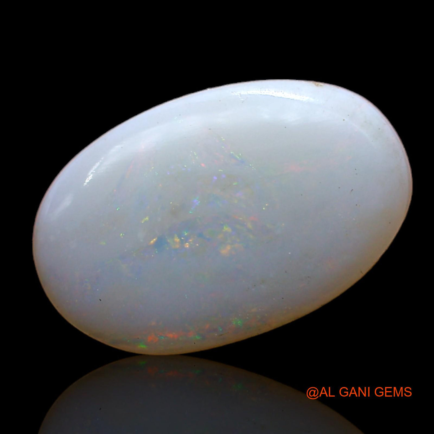Natural Fire Opal Gemstone 3.00 Cts Loose Oval Cabochon From Australia 15x10x3 mm AD-56