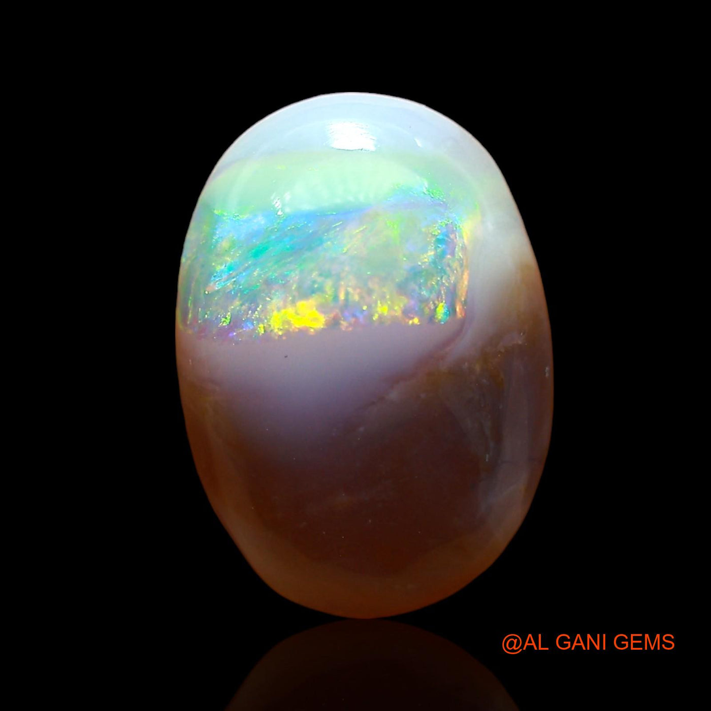 2.00 Cts Unheated Australian Fire Opal Loose Gemstone Oval Cabochon Natural 12x9x3 mm AD-570