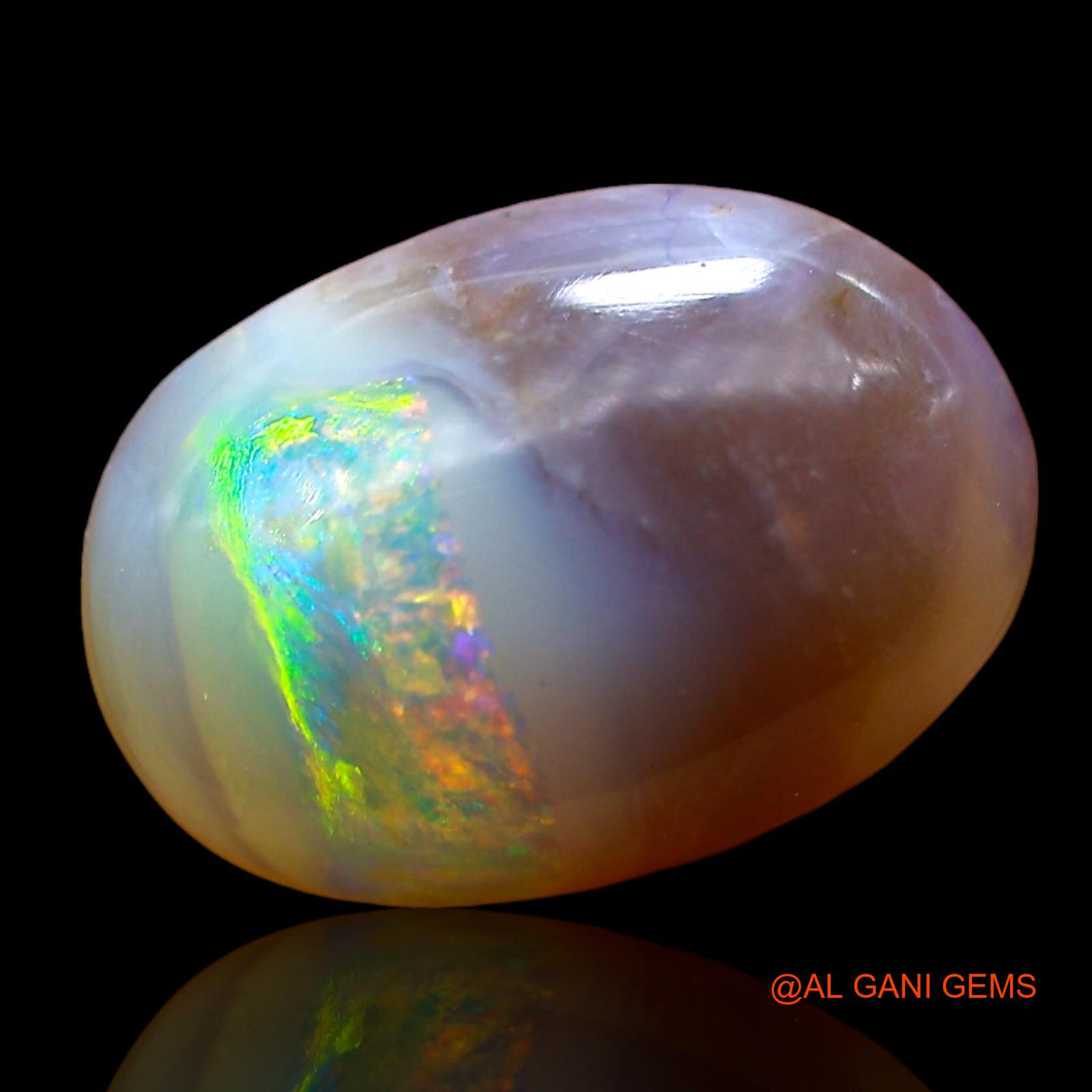 2.00 Cts Unheated Australian Fire Opal Loose Gemstone Oval Cabochon Natural 12x9x3 mm AD-570