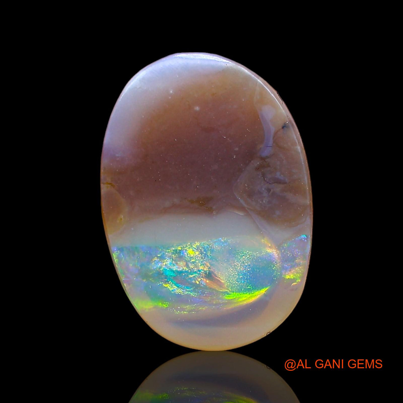 2.00 Cts Unheated Australian Fire Opal Loose Gemstone Oval Cabochon Natural 12x9x3 mm AD-570