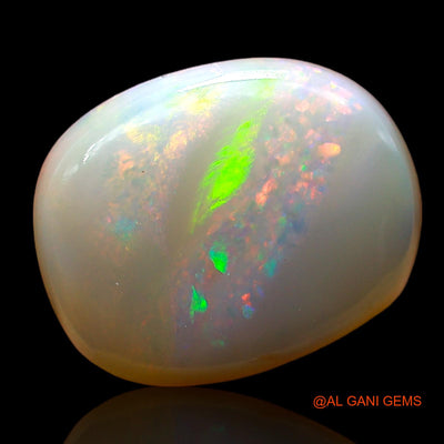 3.00 Cts Natural Australian Fire Opal Loose Gemstone Oval Cabochon 12x9x4 mm AD-571