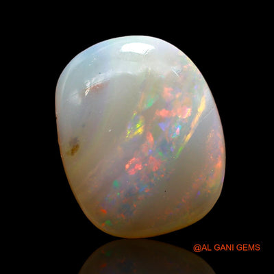 3.00 Cts Natural Australian Fire Opal Loose Gemstone Oval Cabochon 12x9x4 mm AD-571