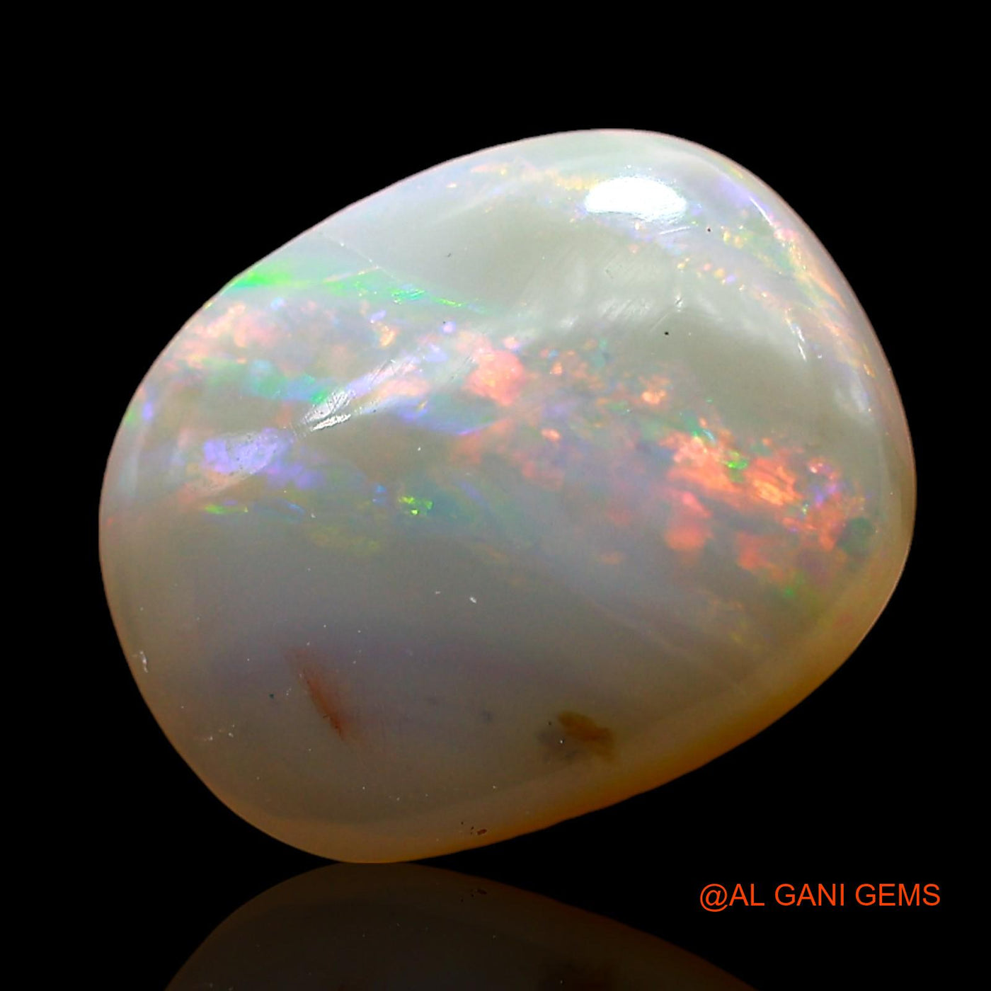 3.00 Cts Natural Australian Fire Opal Loose Gemstone Oval Cabochon 12x9x4 mm AD-571