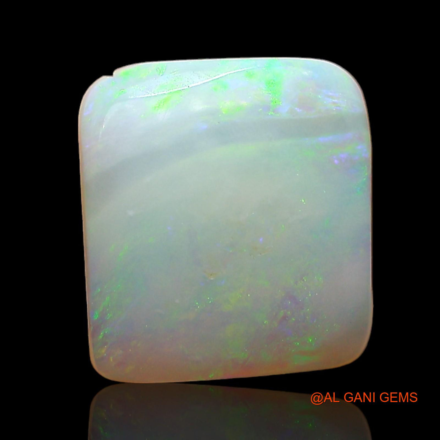 3.00 Cts Natural Australian Fire Opal Loose Gemstone Square Cabochon 11x10x3 mm AD-572