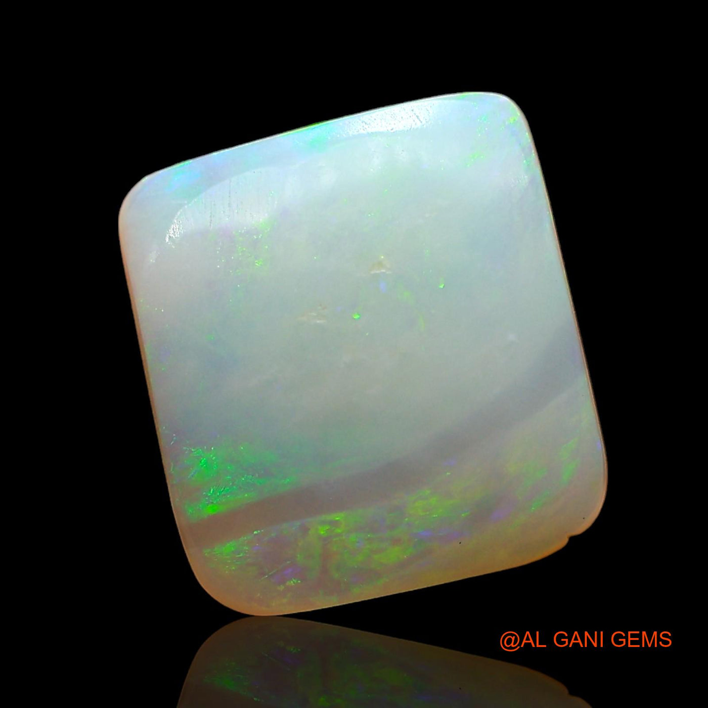 3.00 Cts Natural Australian Fire Opal Loose Gemstone Square Cabochon 11x10x3 mm AD-572