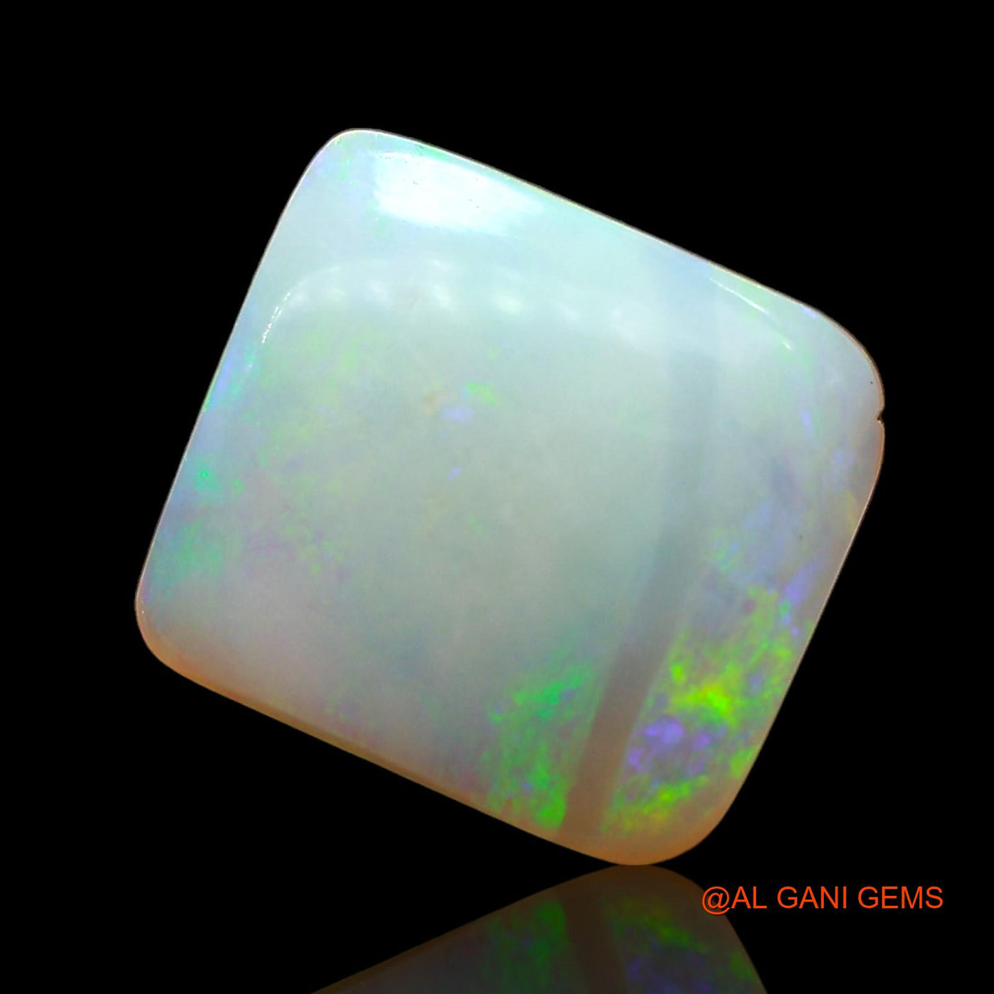 3.00 Cts Natural Australian Fire Opal Loose Gemstone Square Cabochon 11x10x3 mm AD-572