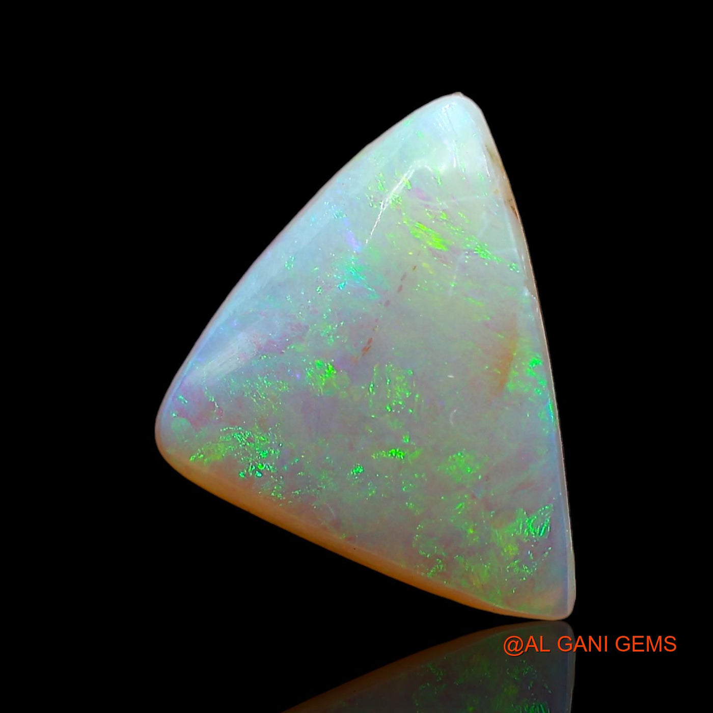 2.00 Cts Natural Australian Fire Opal Loose Gemstone Trillion Cabochon 11x9x3 mm AD-573