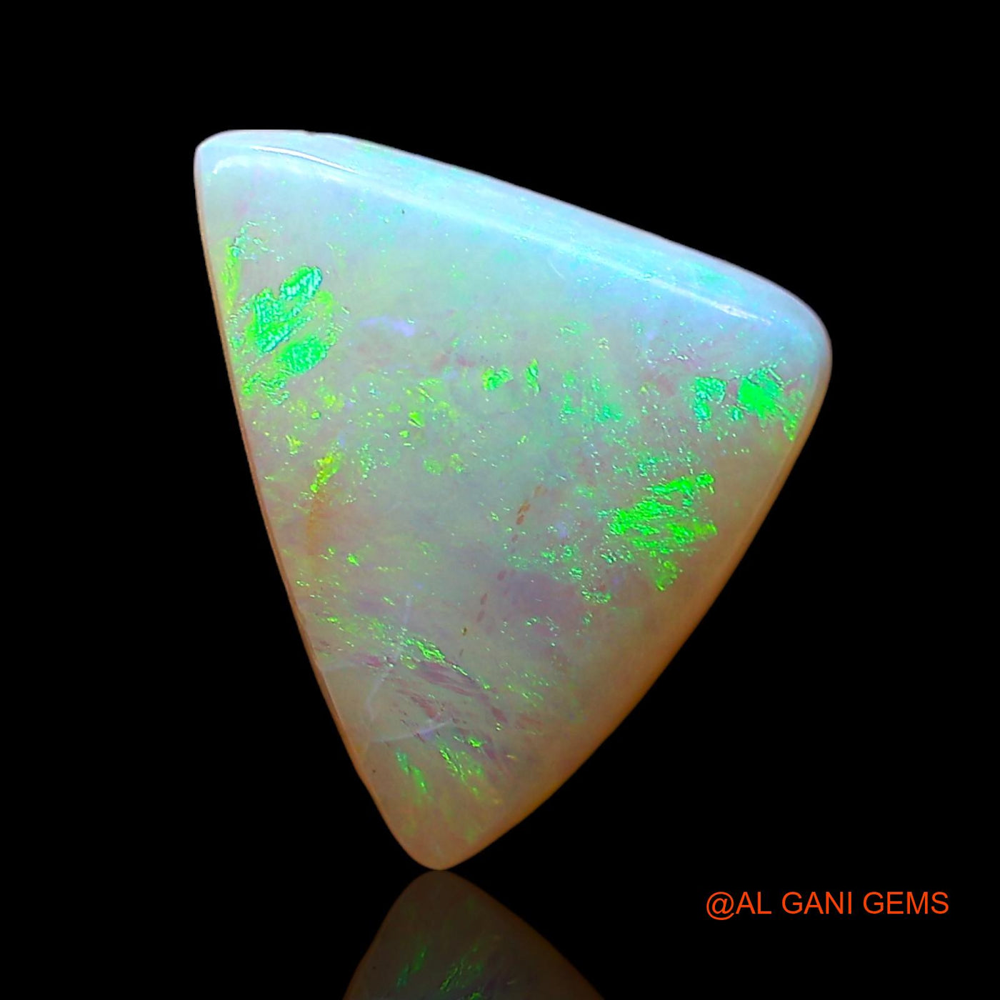 2.00 Cts Natural Australian Fire Opal Loose Gemstone Trillion Cabochon 11x9x3 mm AD-573