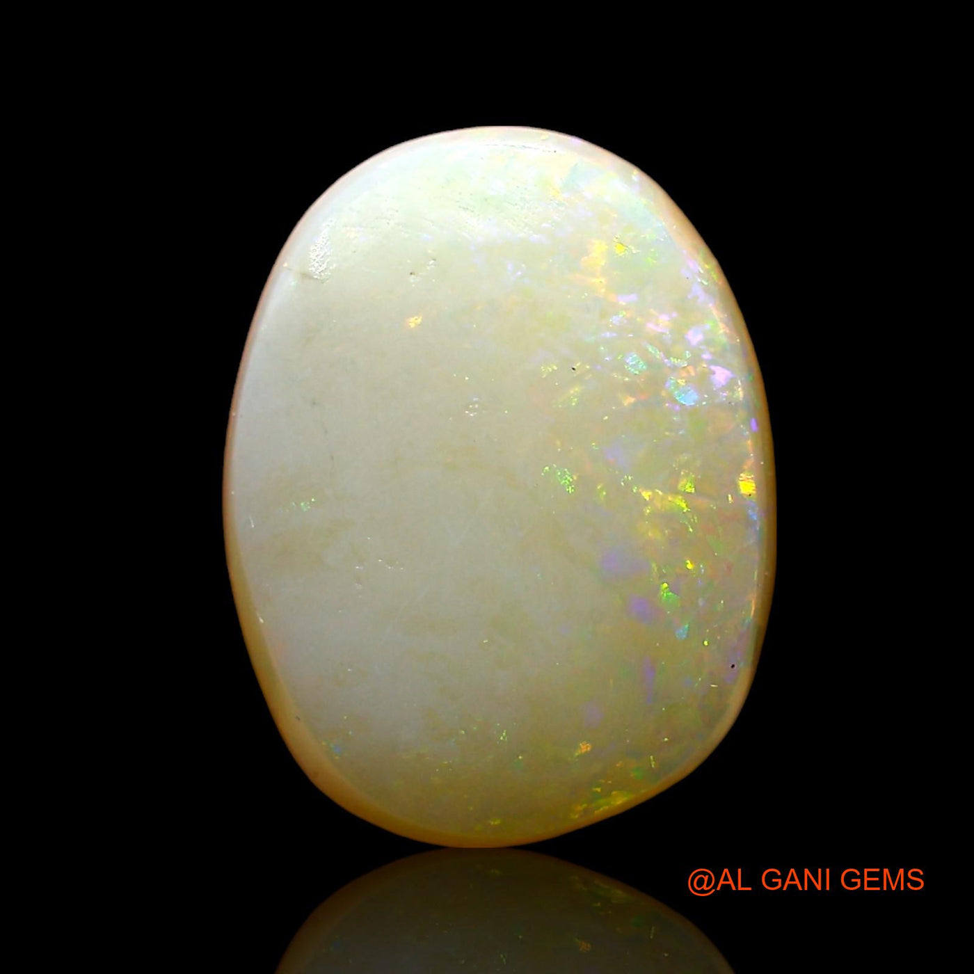 2.00 Cts Natural Australian Fire Opal Oval Cabochon Loose Gemstone For Jewelry 12x9x3 mm AD-575