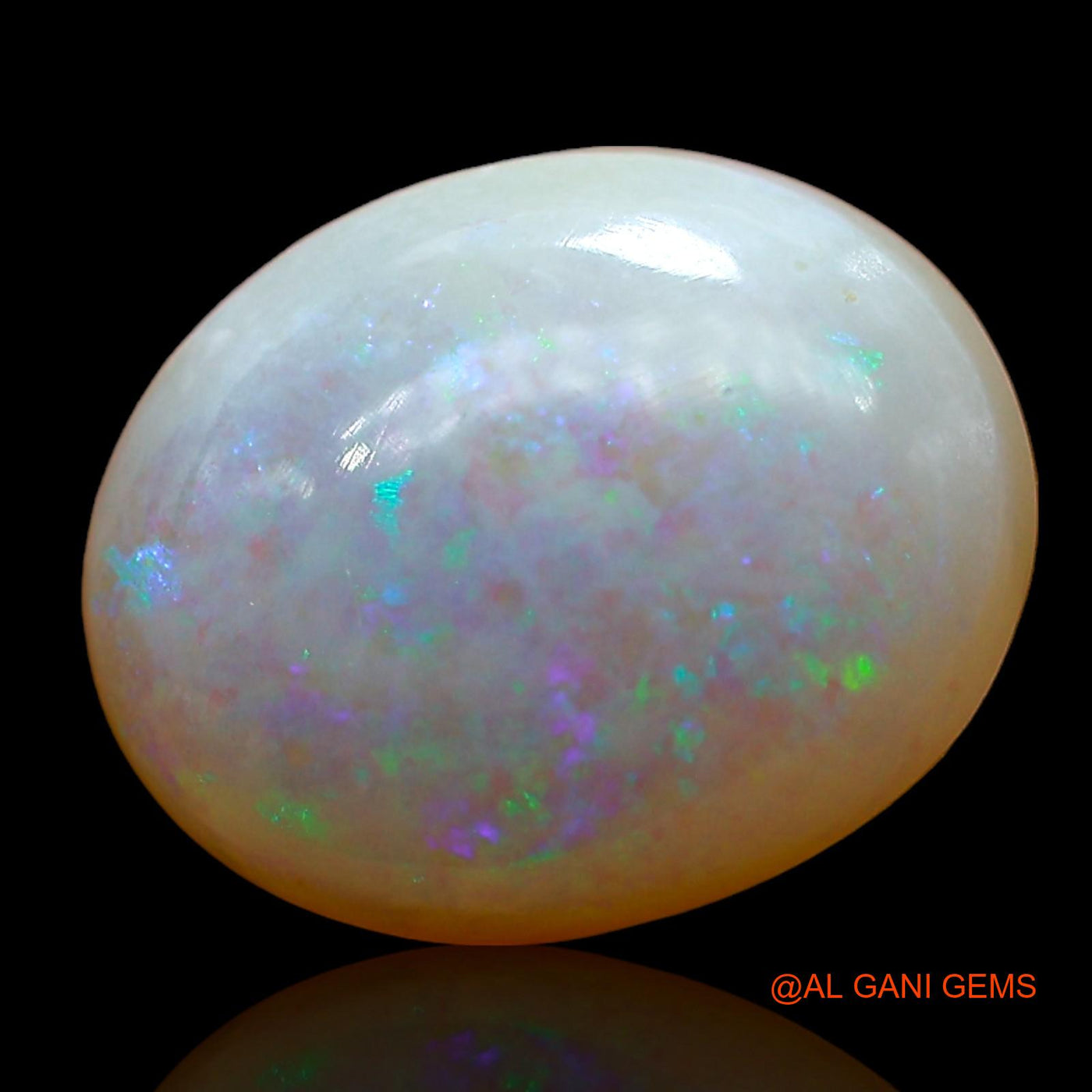2.00 Cts Natural Australian Fire Opal Loose Gemstone Oval Cabochon 12x9x3 mm AD-577
