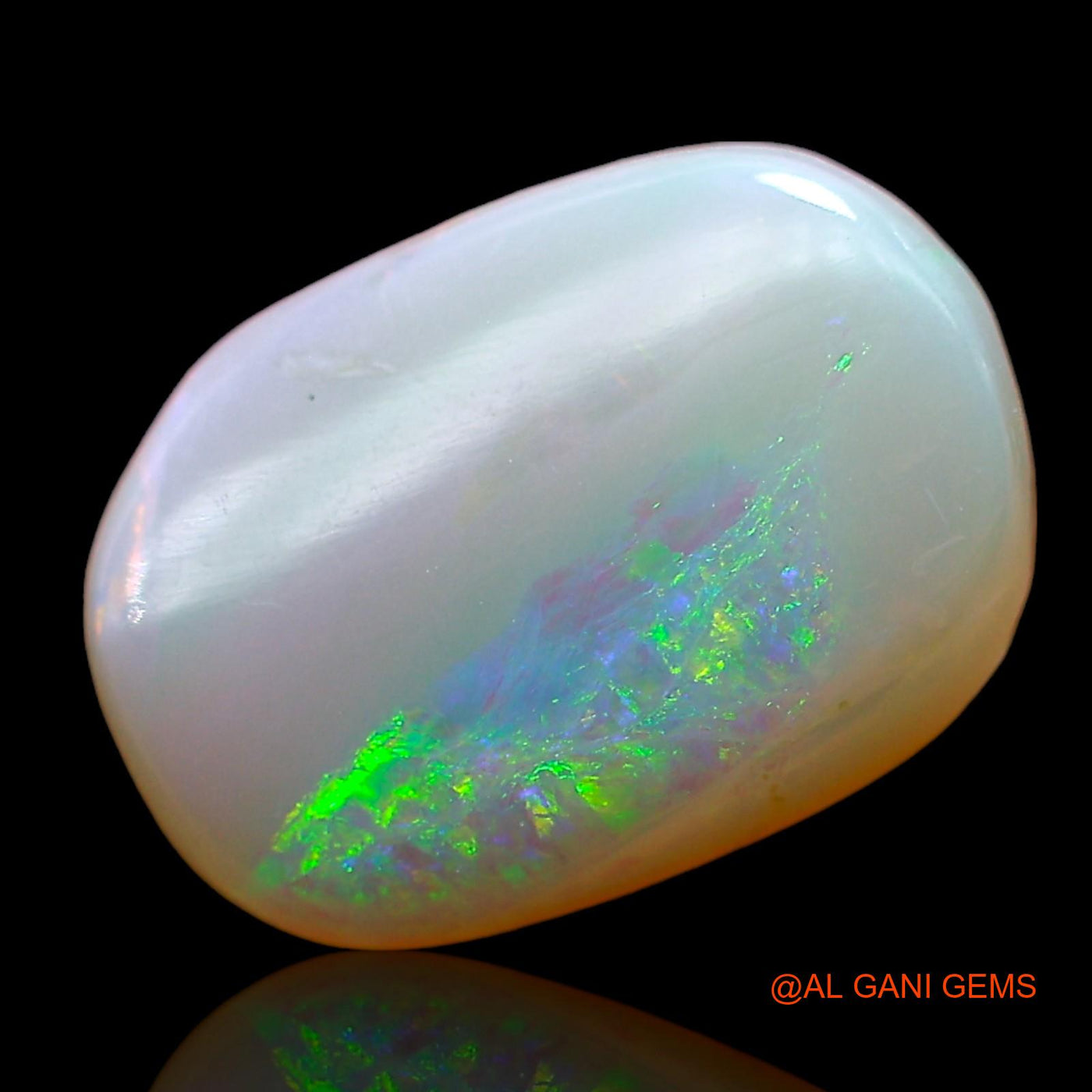 3.00 Cts Natural Australian Fire Opal Loose Gemstone Oval Cabochon 12x8x4 mm AD-578