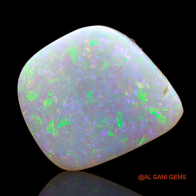 Natural Fire Opal Gemstone 2.00 Cts Loose Fancy Cabochon From Australia 12x11x3 mm AD-579