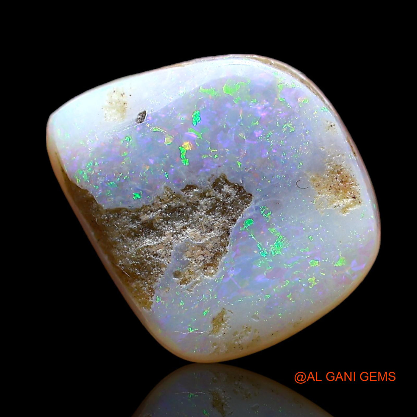 Natural Fire Opal Gemstone 2.00 Cts Loose Fancy Cabochon From Australia 12x11x3 mm AD-579