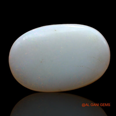 Natural Fire Opal Gemstone 3.00 Cts Loose Oval Cabochon From Australia 15x10x3 mm AD-57