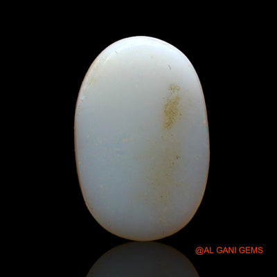 Natural Fire Opal Gemstone 3.00 Cts Loose Oval Cabochon From Australia 15x10x3 mm AD-57