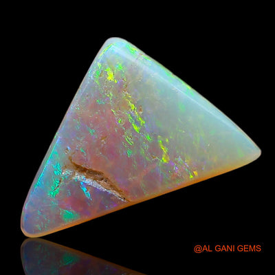 1.00 Cts Natural Australian Fire Opal Loose Gemstone Trillion Cabochon 11x9x3 mm AD-580