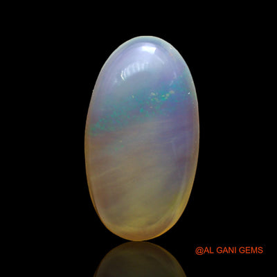 3.00 Cts Unheated Australian Fire Opal Loose Gemstone Oval Cabochon Natural 14x7x4 mm AD-582