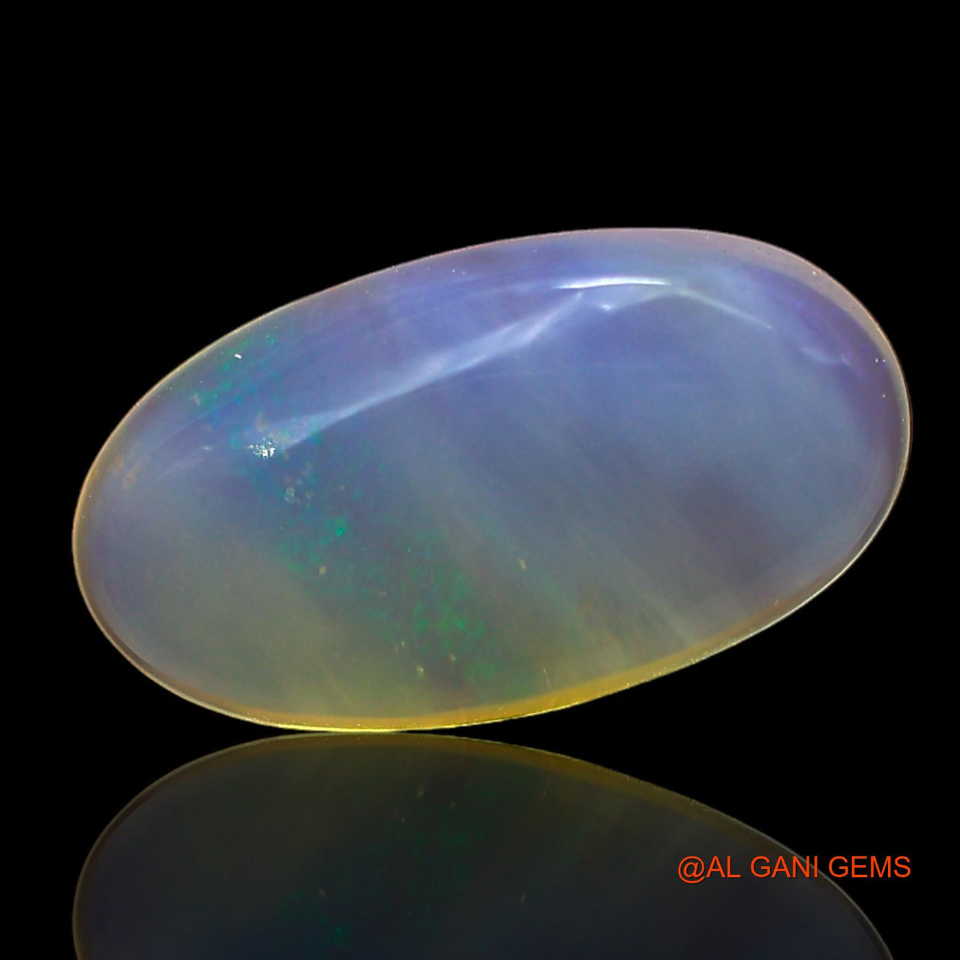 3.00 Cts Unheated Australian Fire Opal Loose Gemstone Oval Cabochon Natural 14x7x4 mm AD-582