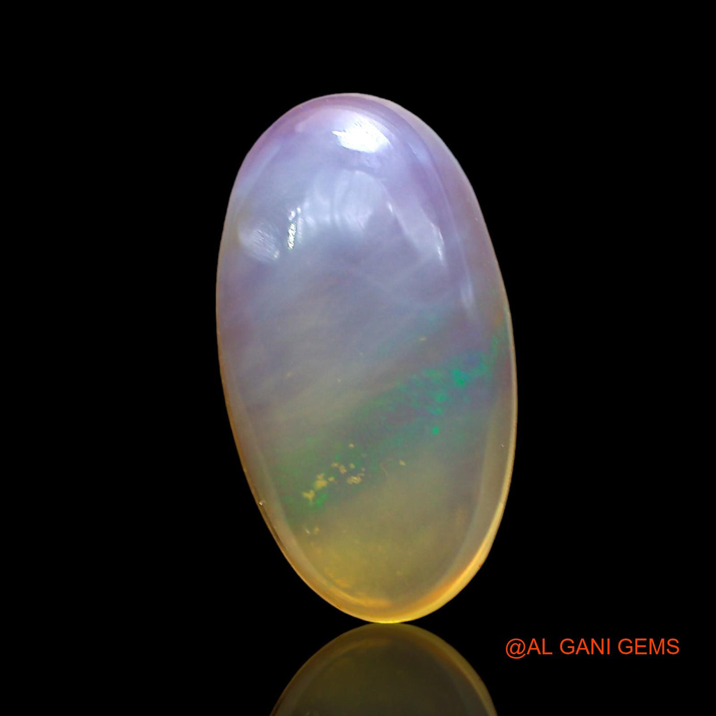 3.00 Cts Unheated Australian Fire Opal Loose Gemstone Oval Cabochon Natural 14x7x4 mm AD-582