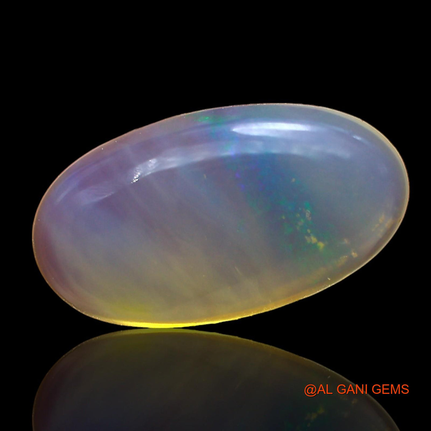 3.00 Cts Unheated Australian Fire Opal Loose Gemstone Oval Cabochon Natural 14x7x4 mm AD-582
