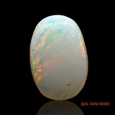 Natural Fire Opal Gemstone 2.00 Cts Loose Oval Cabochon From Australia 12x8x3 mm AD-583