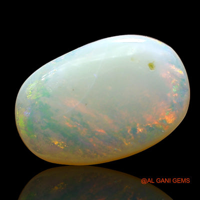 Natural Fire Opal Gemstone 2.00 Cts Loose Oval Cabochon From Australia 12x8x3 mm AD-583