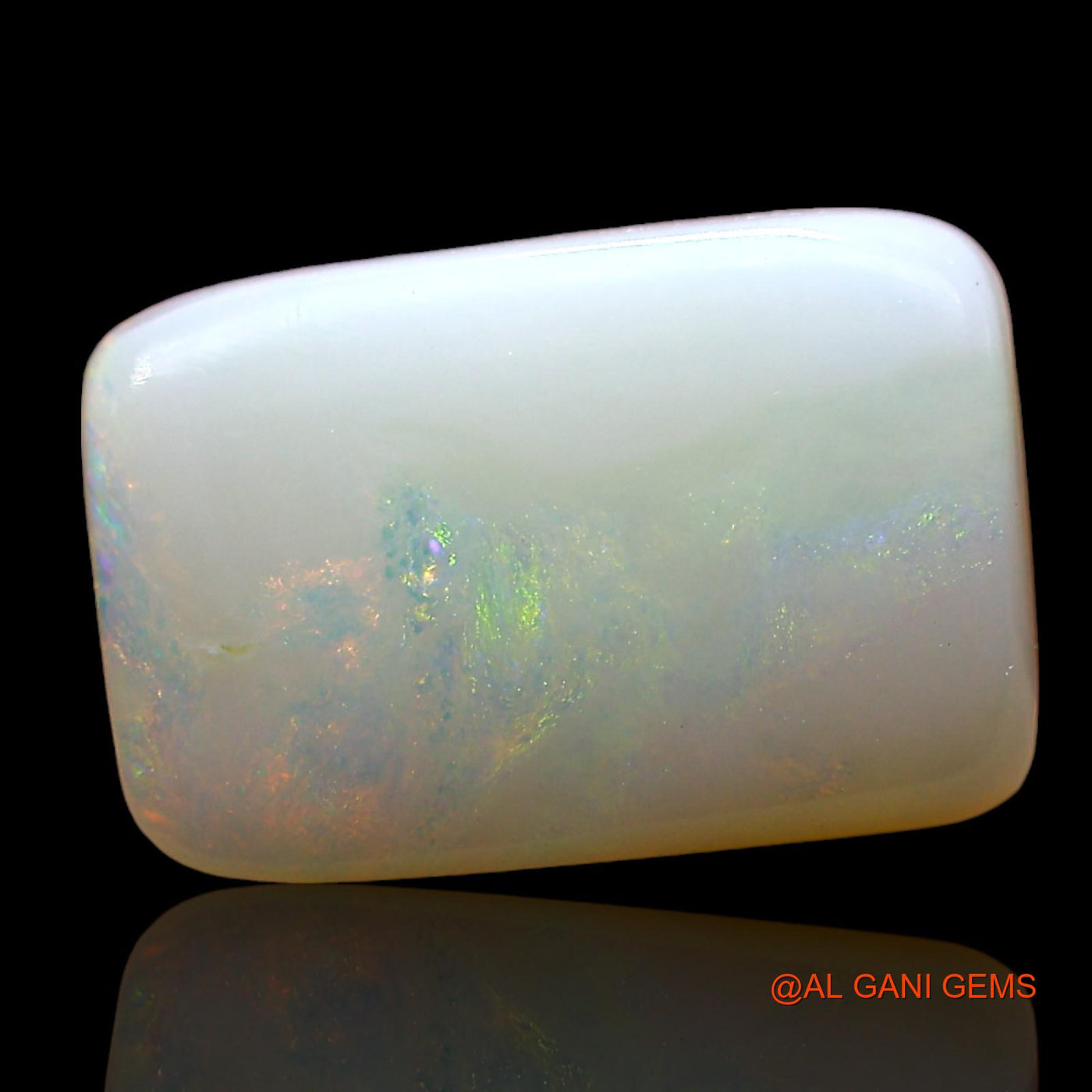 2.00 Cts Natural Australian Fire Opal Square Cabochon Loose Gemstone For Jewelry 11x7x3 mm AD-585