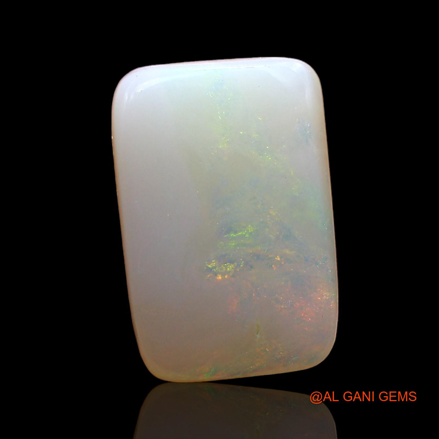 2.00 Cts Natural Australian Fire Opal Square Cabochon Loose Gemstone For Jewelry 11x7x3 mm AD-585