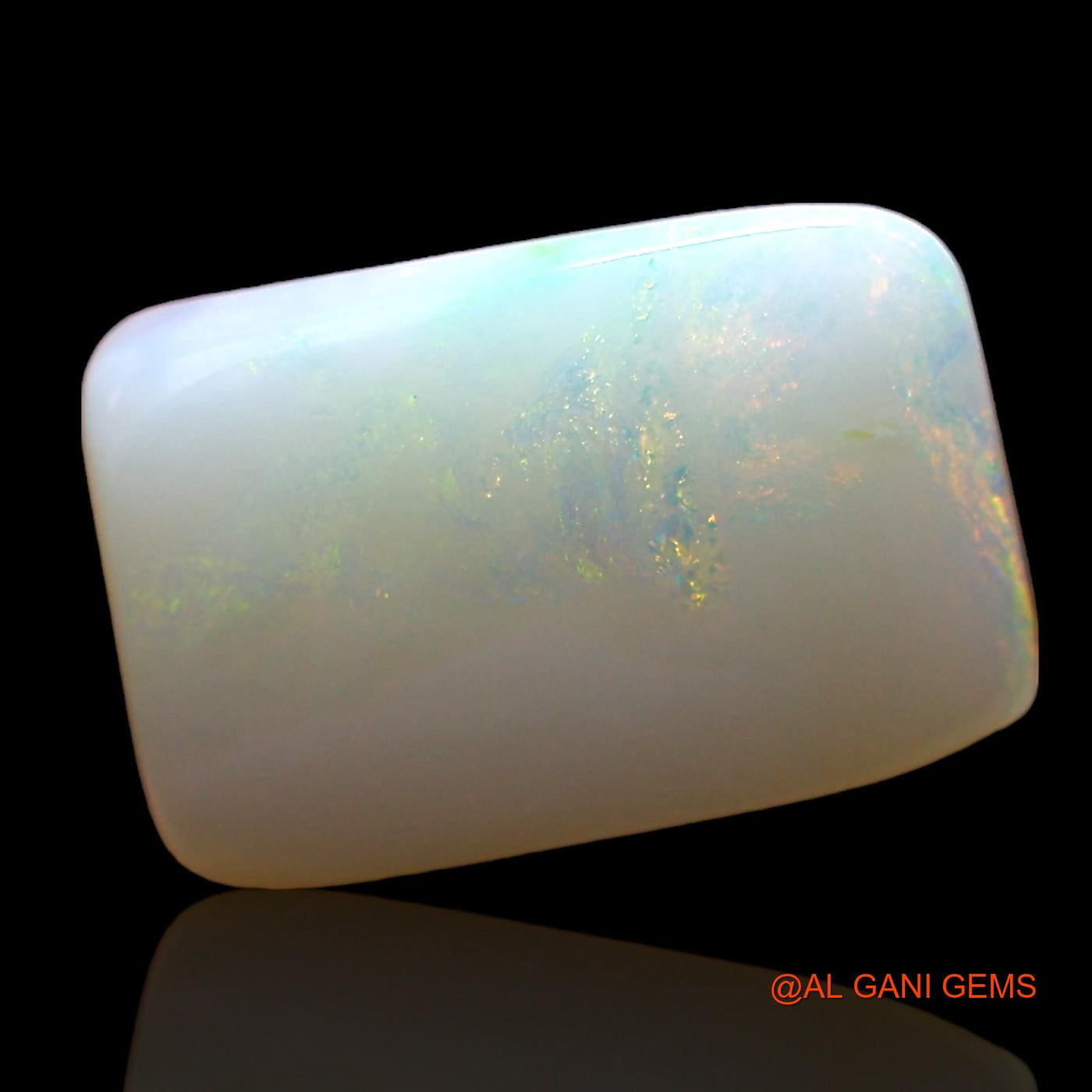 2.00 Cts Natural Australian Fire Opal Square Cabochon Loose Gemstone For Jewelry 11x7x3 mm AD-585