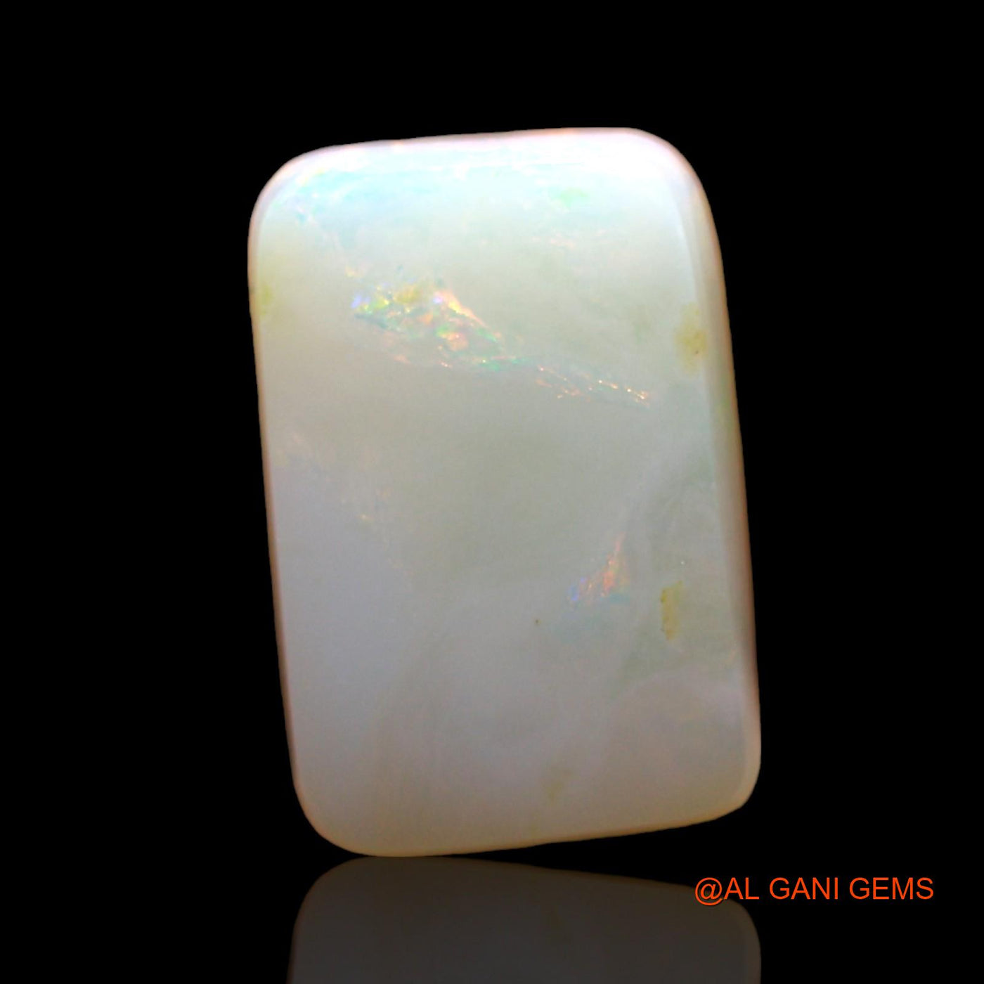 2.00 Cts Natural Australian Fire Opal Square Cabochon Loose Gemstone For Jewelry 11x7x3 mm AD-585