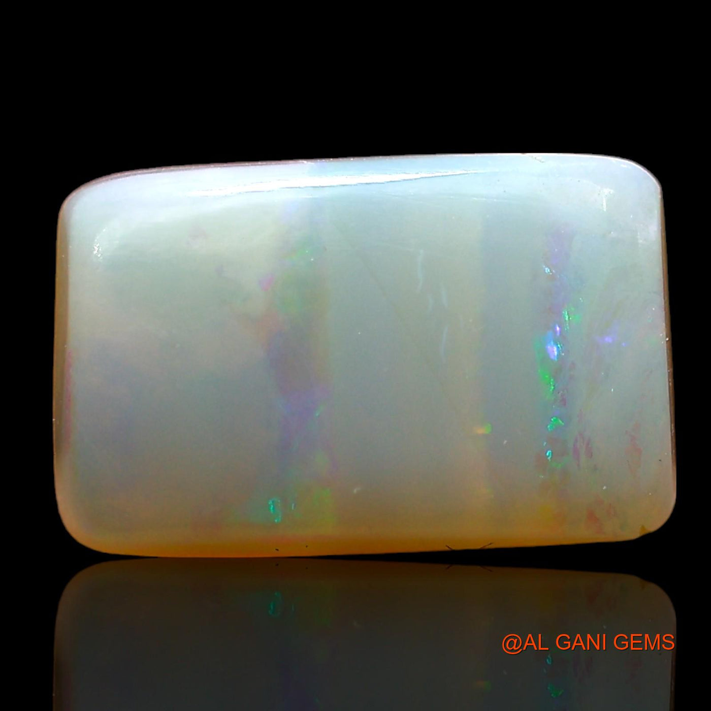 2.00 Cts Natural Australian Fire Opal Square Cabochon Loose Gemstone For Jewelry 11x7x3 mm AD-589