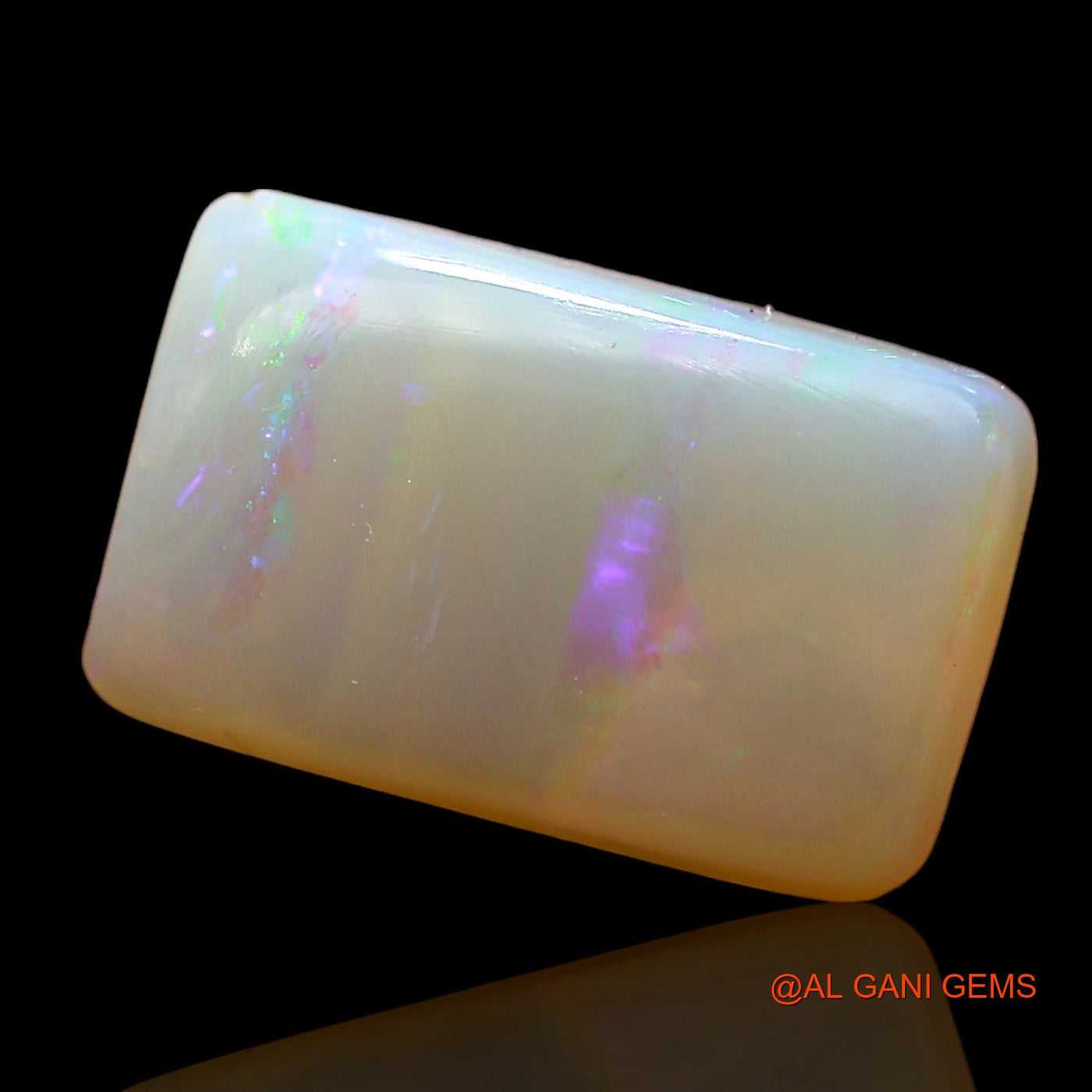 2.00 Cts Natural Australian Fire Opal Square Cabochon Loose Gemstone For Jewelry 11x7x3 mm AD-589